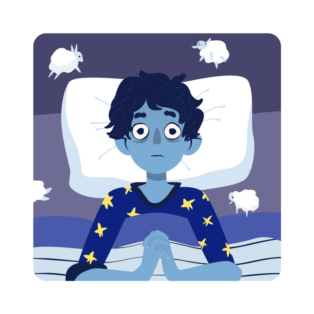 Pessoa sonhando acordado na paralisia do sono